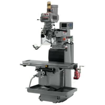12" x 54" New Jet Vertical Mill Model JTM-1254RVS with Acu-Rite 203 DRO, X Powerfeed & Air Power Drawbar