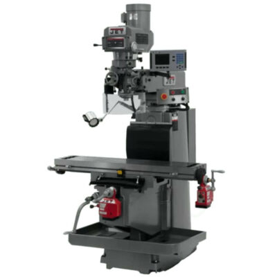 12" x 54" New Jet Vertical Mill Model JTM-1254RVS with Acu-Rite 203 DRO, X & Y Powerfeeds